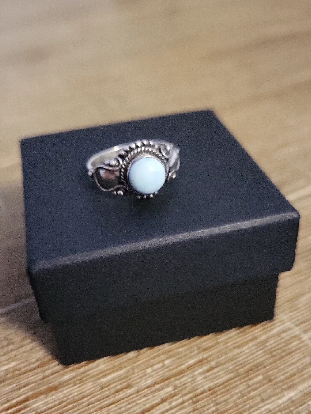 Sterling Silver Larimar Stone Ring